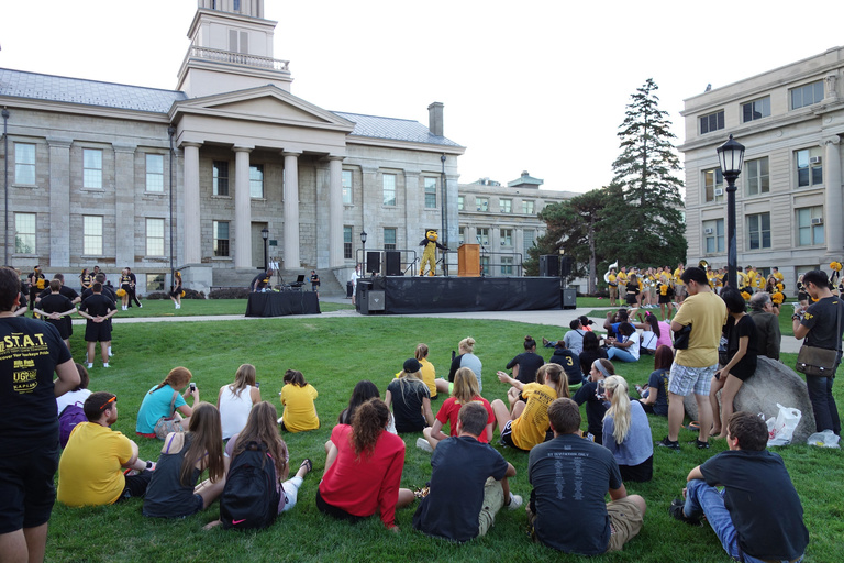 performance at the pentacrest at iowa