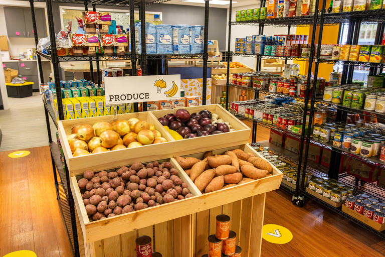 produce in the food pantry