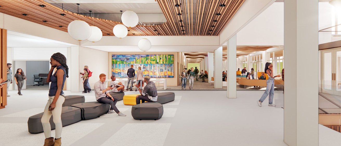 IMU south lobby rendering