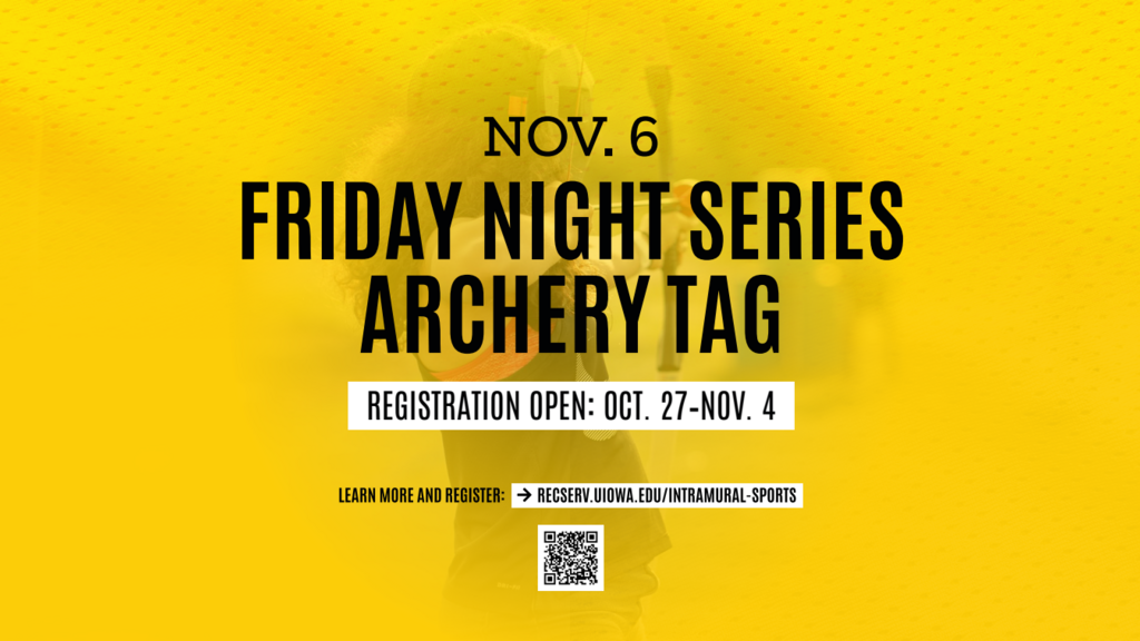 Intramural Archery Tag - Friday Night Series Registration Opens promotional image